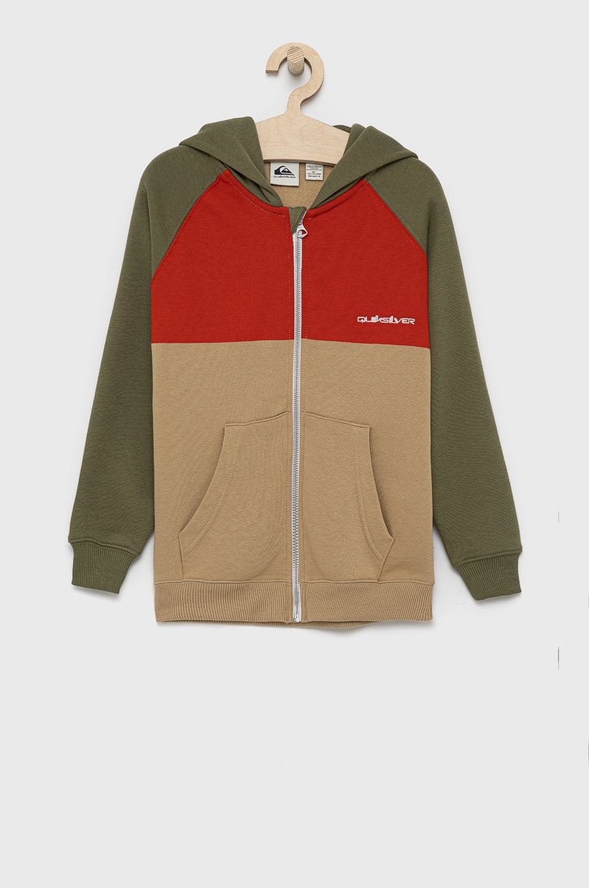

Детски суичър Quiksilver в бежово с изчистен дизайн, Бежов