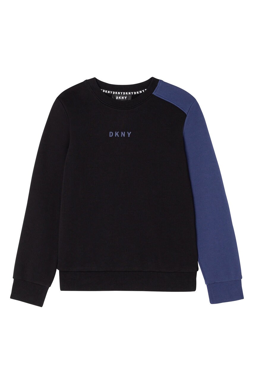 

Dkny - Детски памучен суичър, Черен