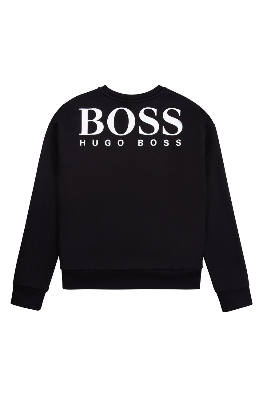 

Дитяча кофта Boss колір чорний з принтом