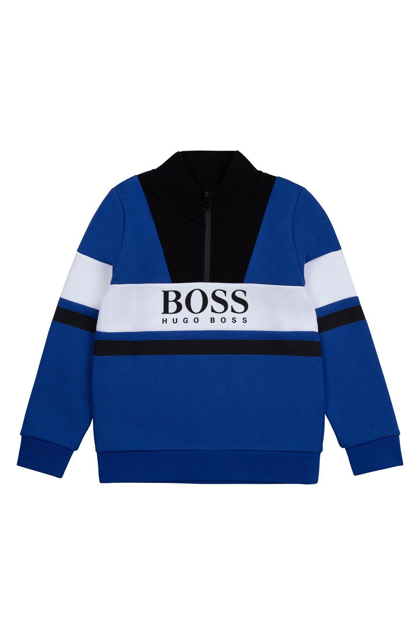 

Детски суичър Boss с принт, Виолетов