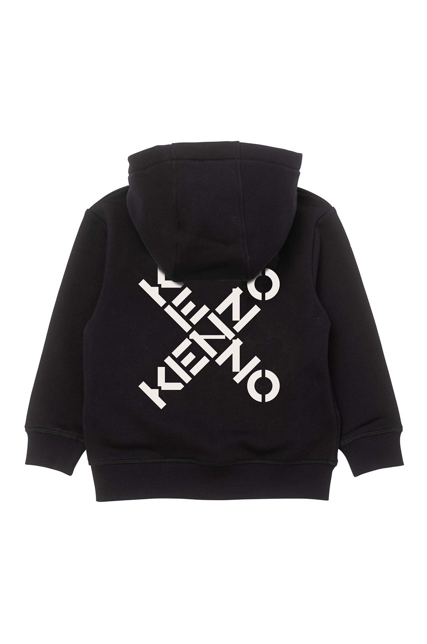

Детская кофта Kenzo Kids цвет чёрный с принтом