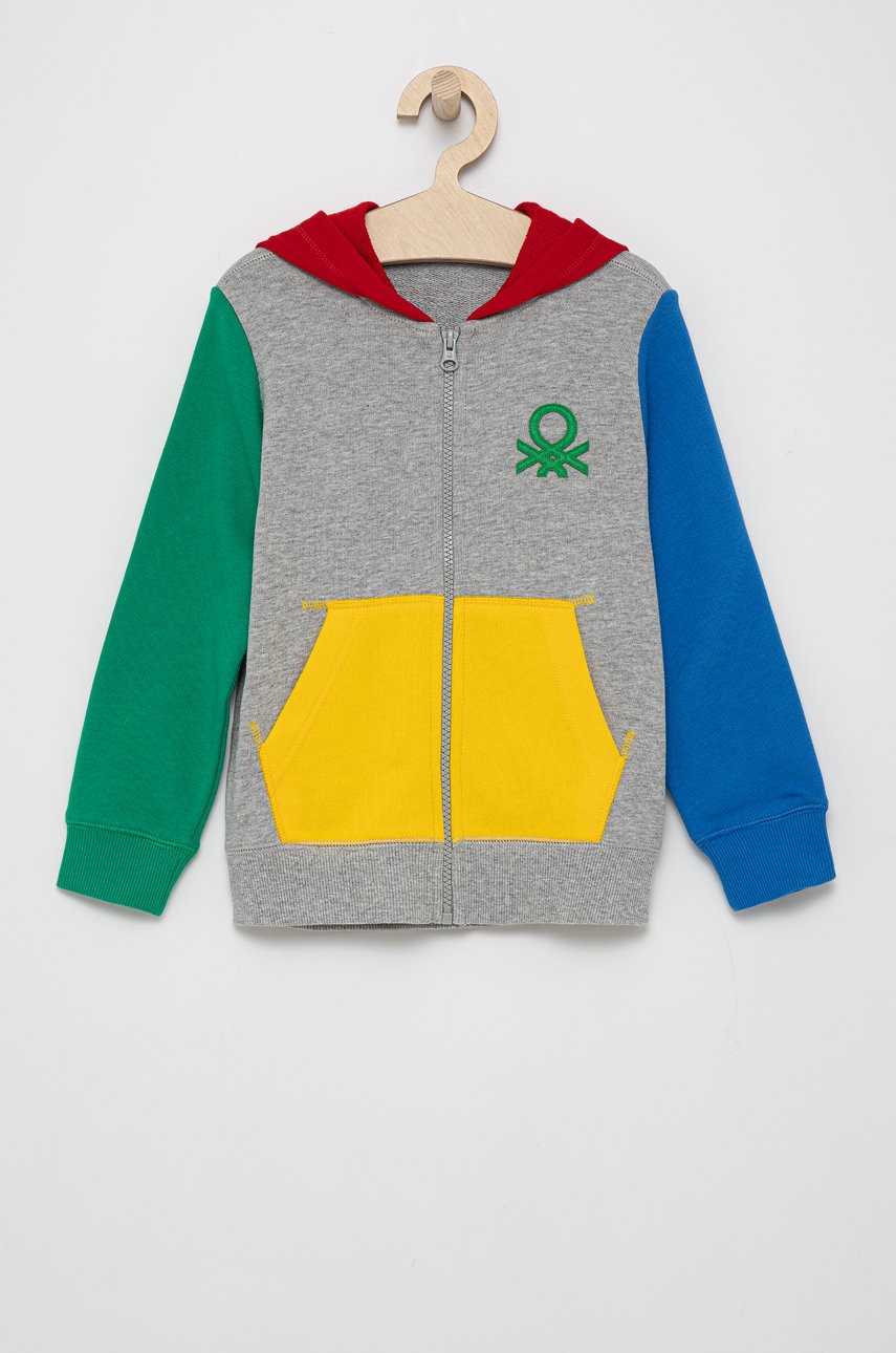 

Детски памучен суичър United Colors of Benetton с апликация, Многоцветен
