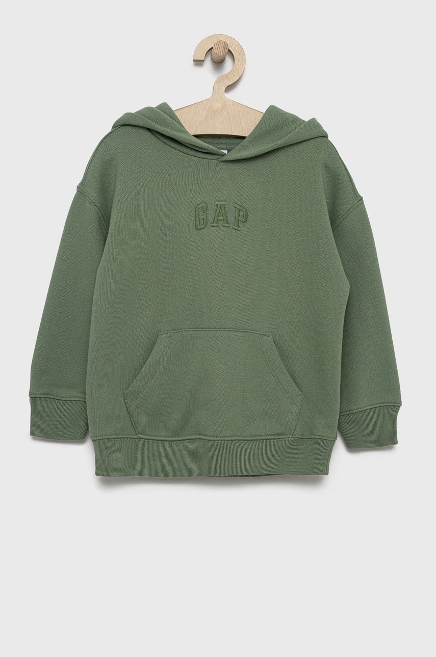 

Детски суичър GAP в зелено с апликация, Зелен