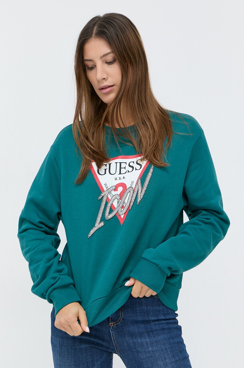 

Guess - Суичър, Зелен