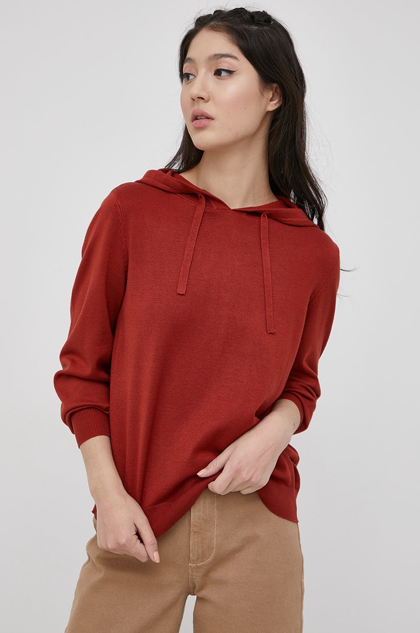 

Суичър Vero Moda дамски в червено с изчистен дизайн, Червен