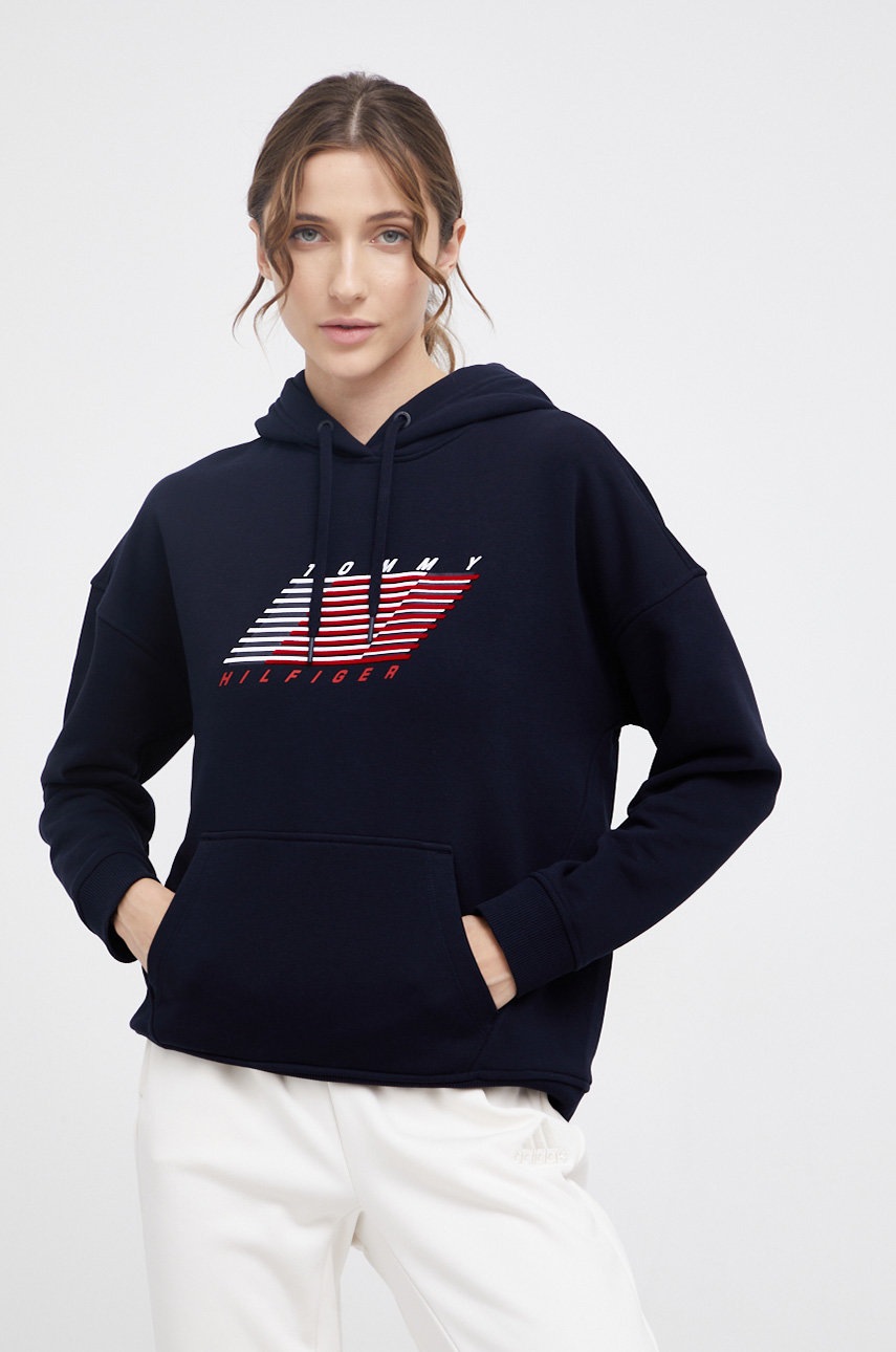 

Кофта Tommy Hilfiger жіноча колір синій з принтом