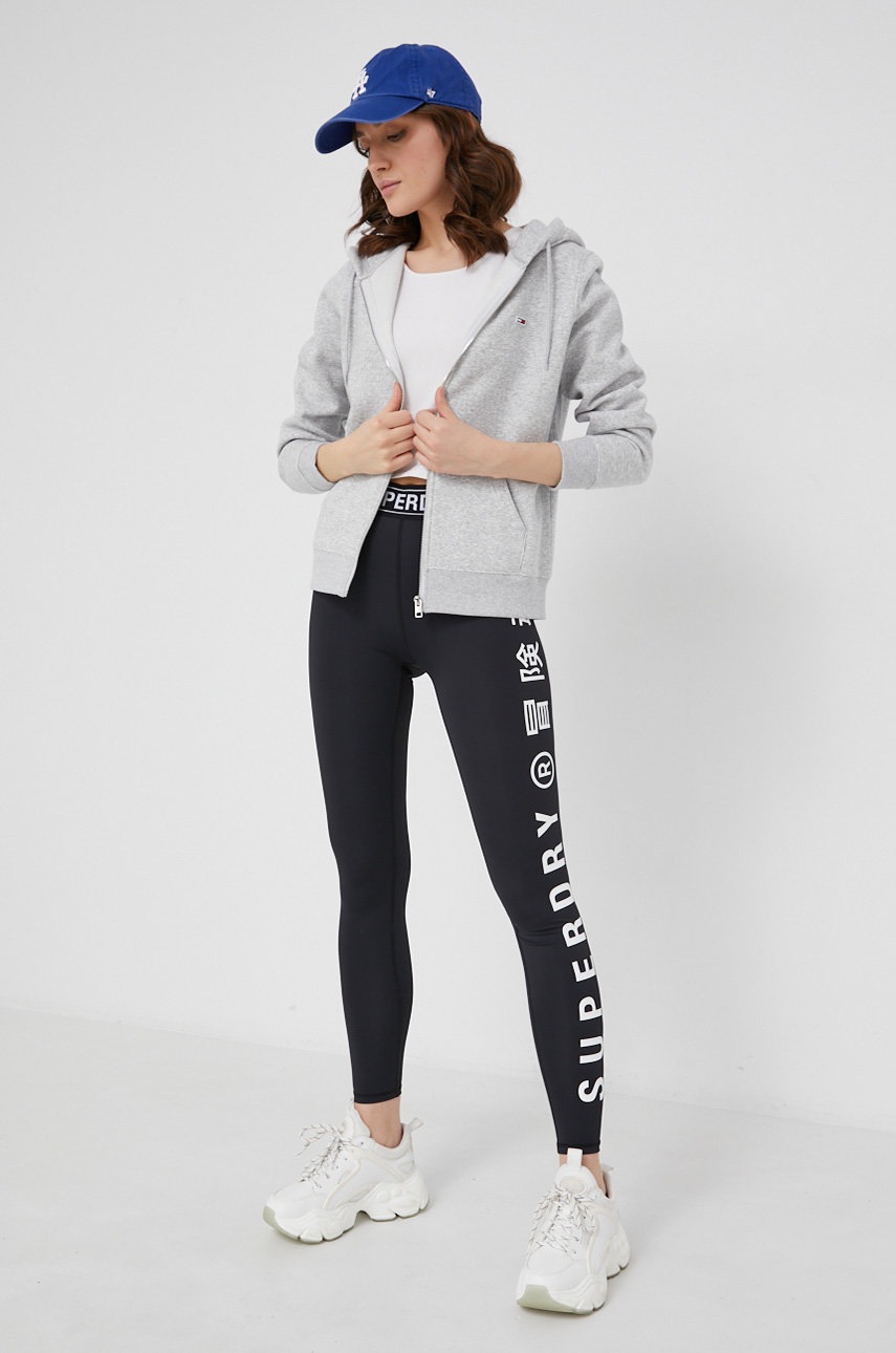 

Кофта Tommy Jeans женская цвет серый меланж