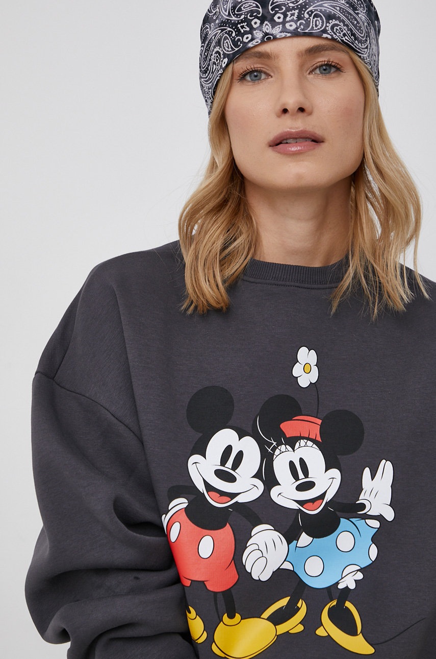 

Суичър Only дамски в сиво с изчистен дизайн, Сив