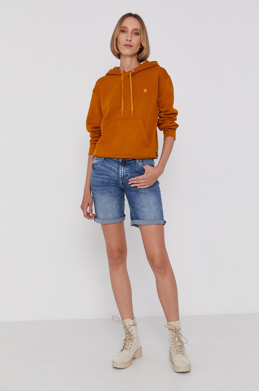 

Кофта G-Star Raw женская цвет жёлтый гладкая