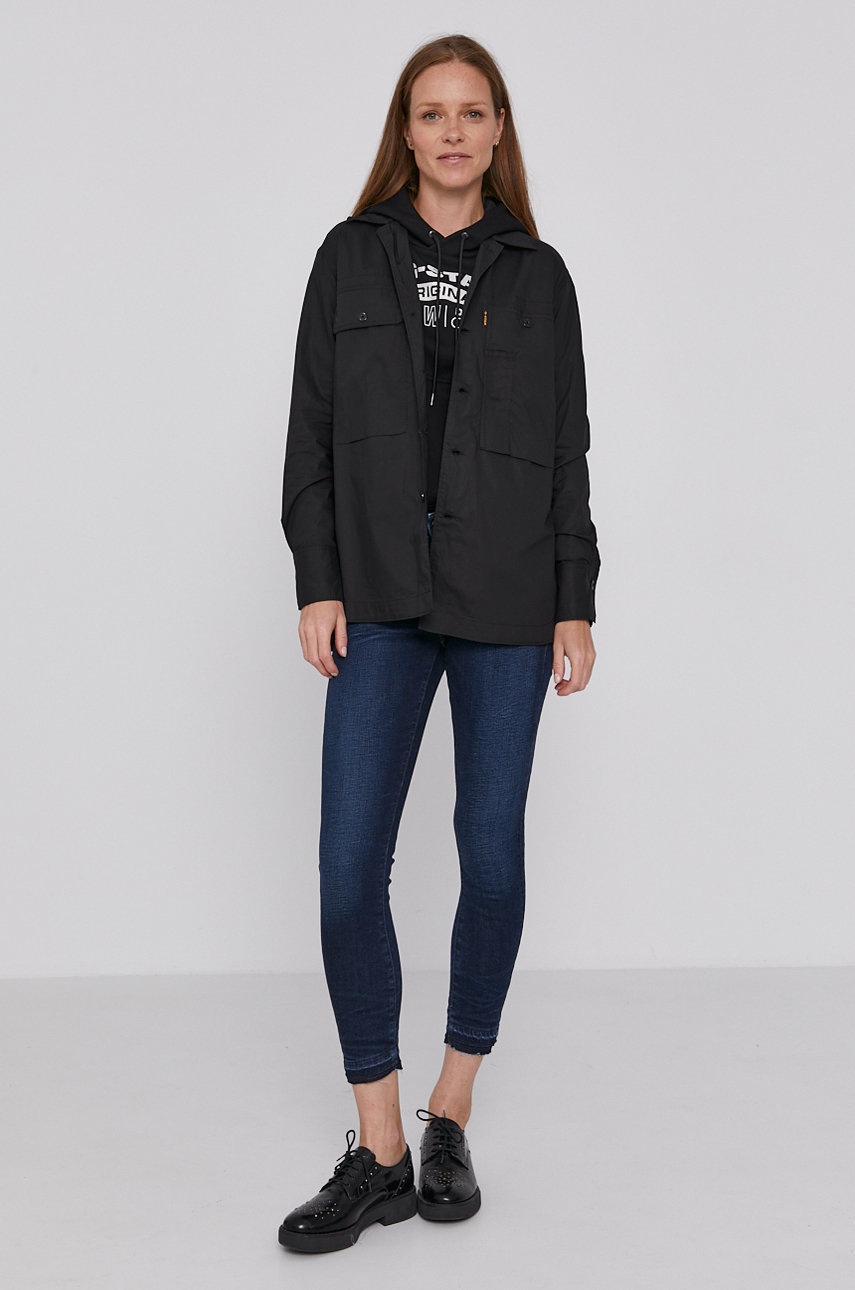

Кофта G-Star Raw женская цвет чёрный с принтом