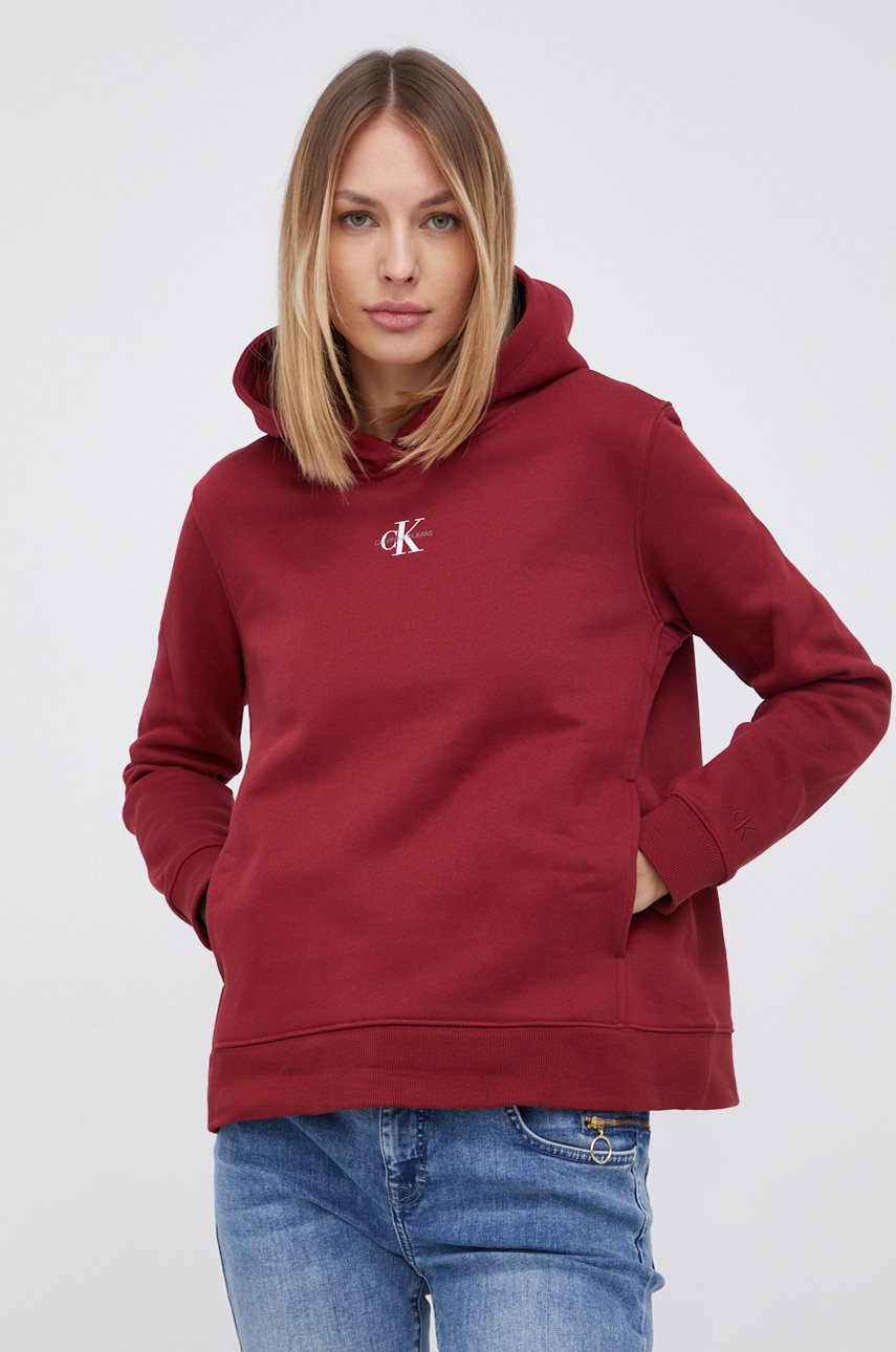 

Calvin Klein Jeans - Суичър, Бордо