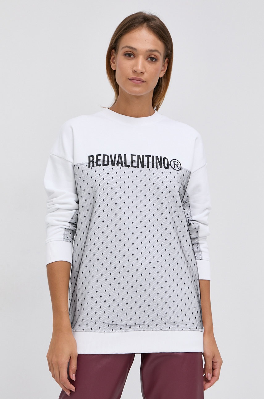 

Суичър Red Valentino дамски в бяло, Бял