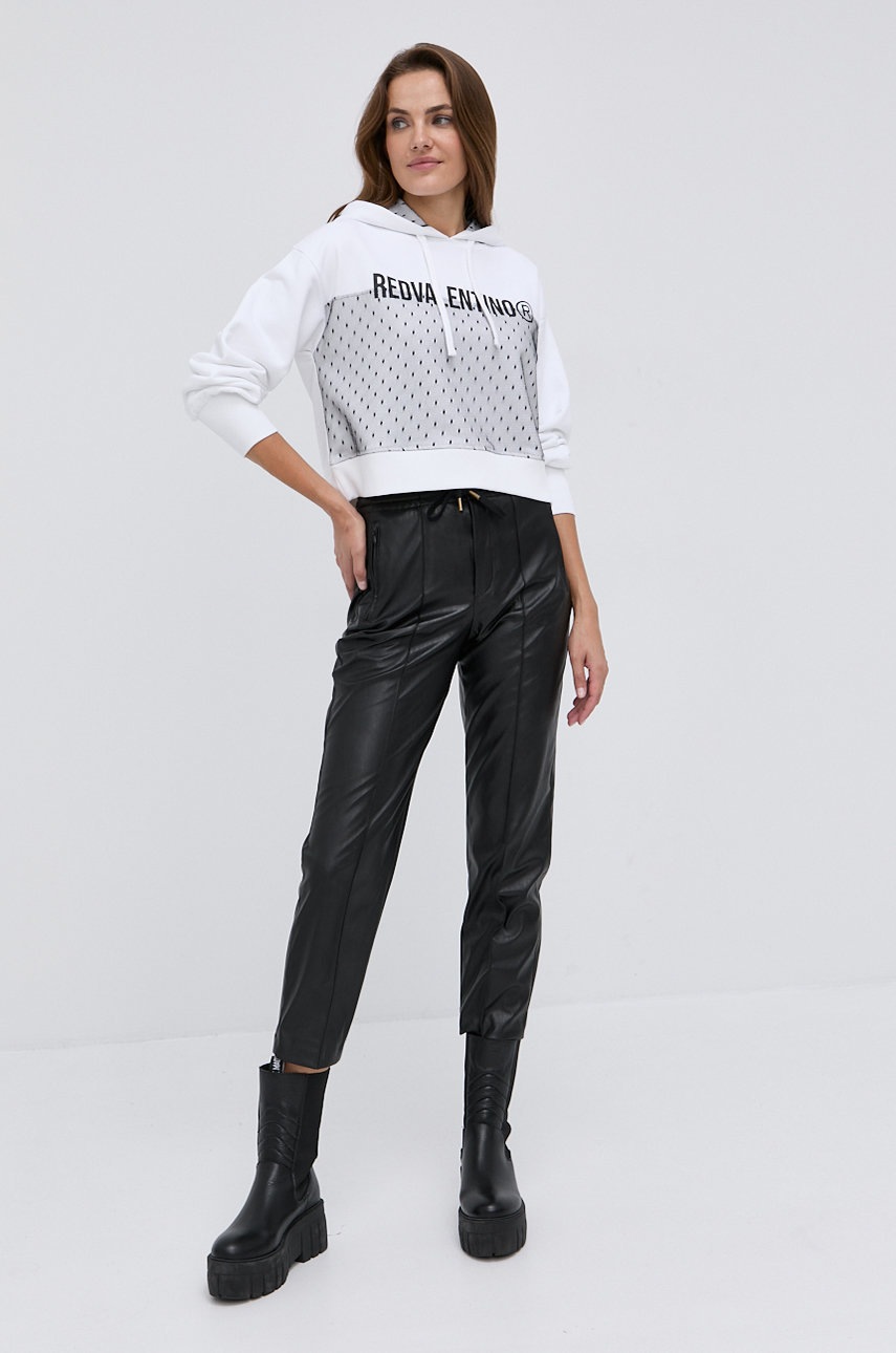 

Кофта Red Valentino женская цвет белый гладкая