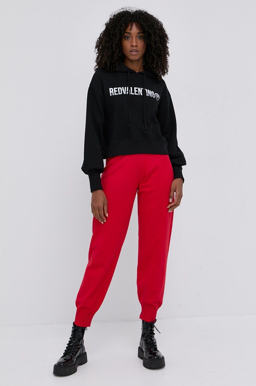 

Кофта Red Valentino женская цвет чёрный гладкая