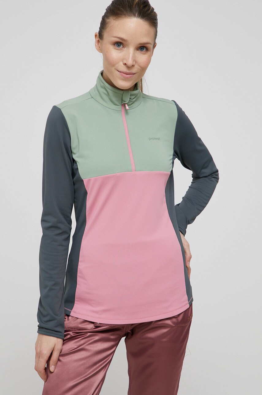 Protest bluza femei, culoarea roz, modelator