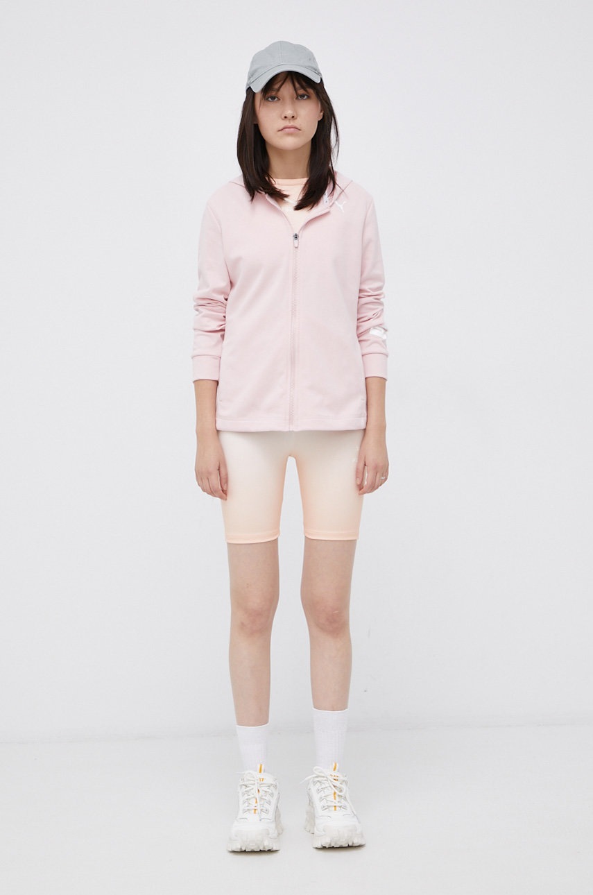 

Кофта Puma 589487 женская цвет розовый гладкая