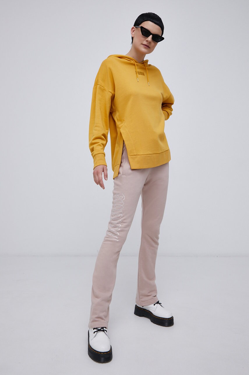 

Кофта Puma 589519 женская цвет жёлтый гладкая