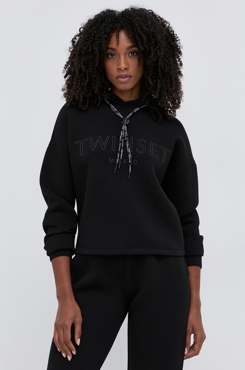 

Кофта Twinset женская цвет чёрный с аппликацией