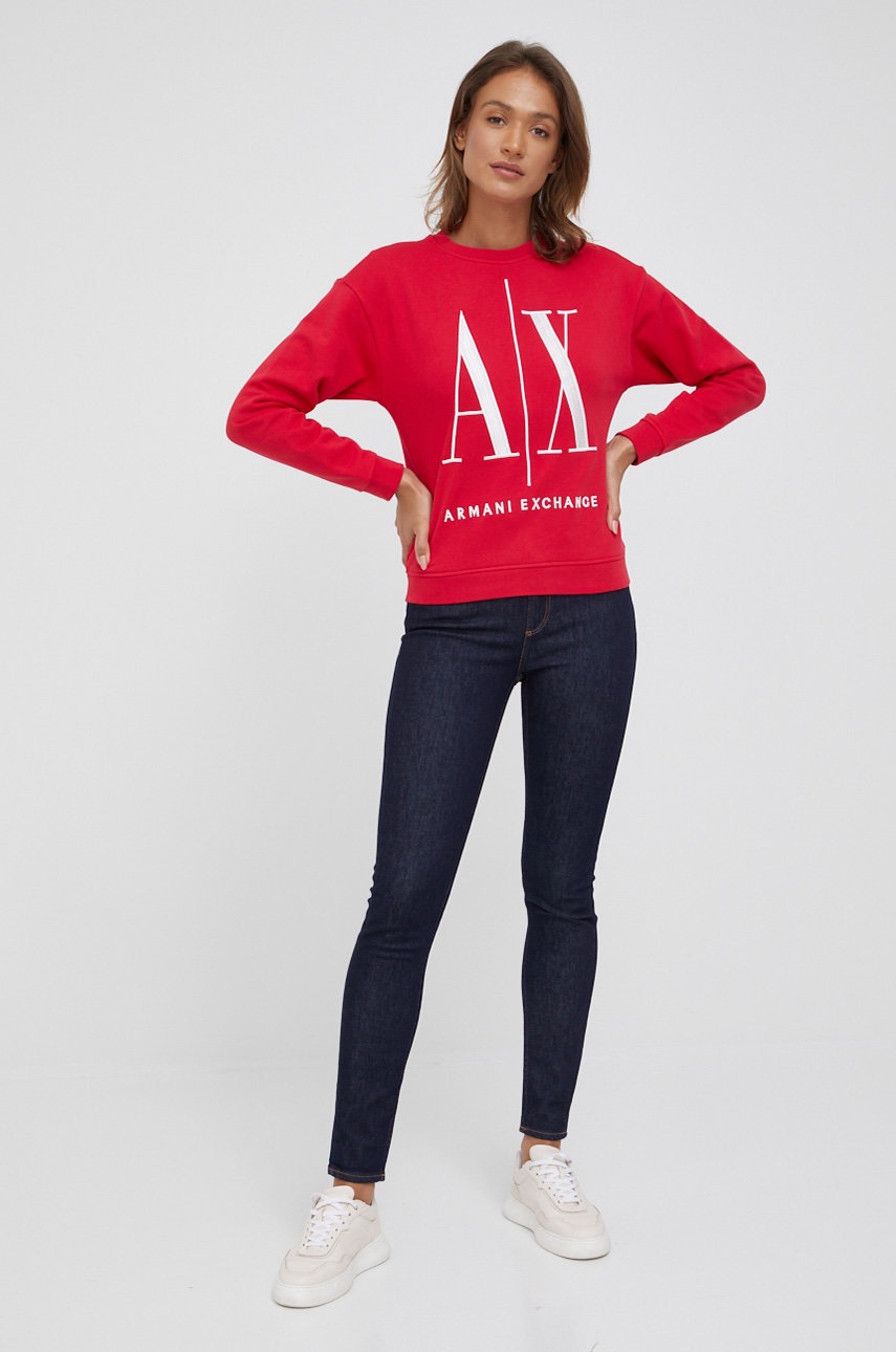 

Armani Exchange - Суичър, Червен