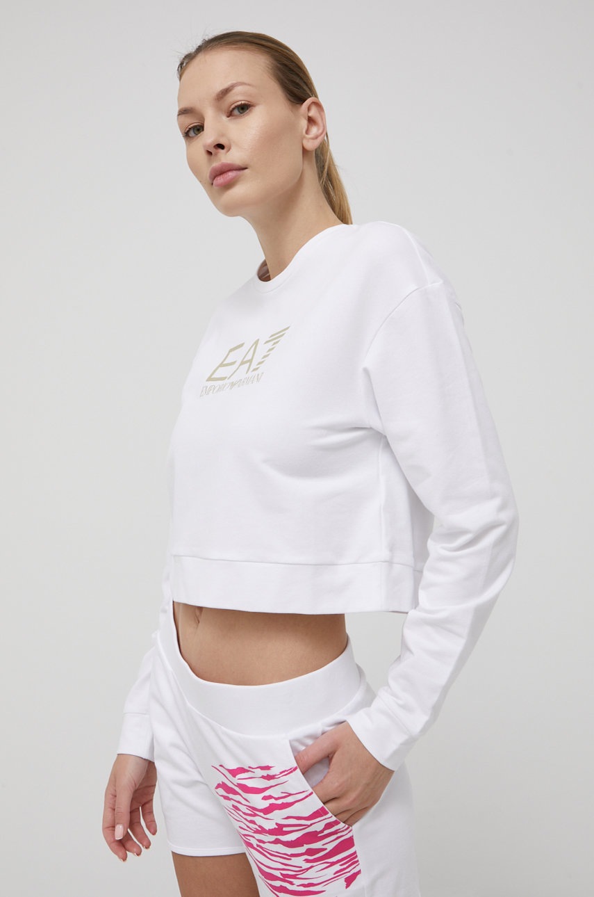 

Суичър EA7 Emporio Armani, Бял