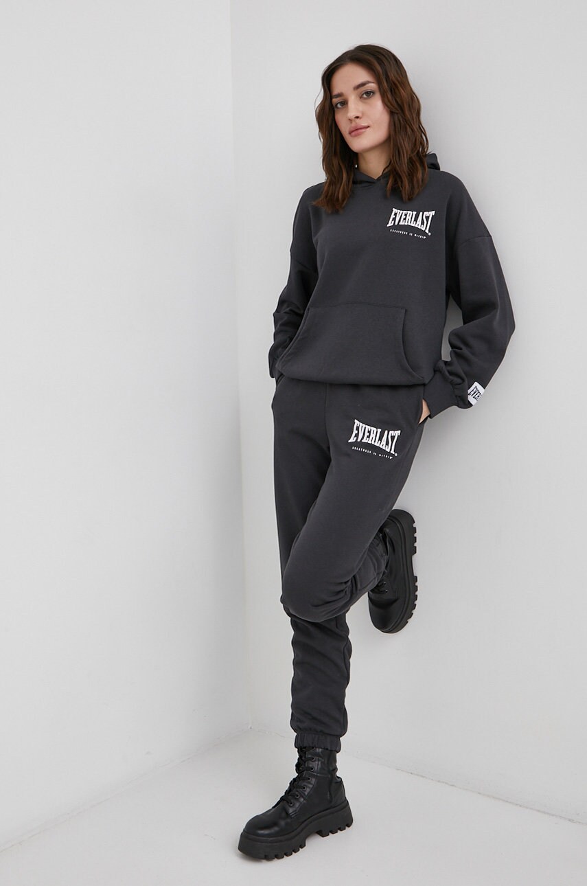 

Кофта Only x Everlast женская цвет серый гладкая