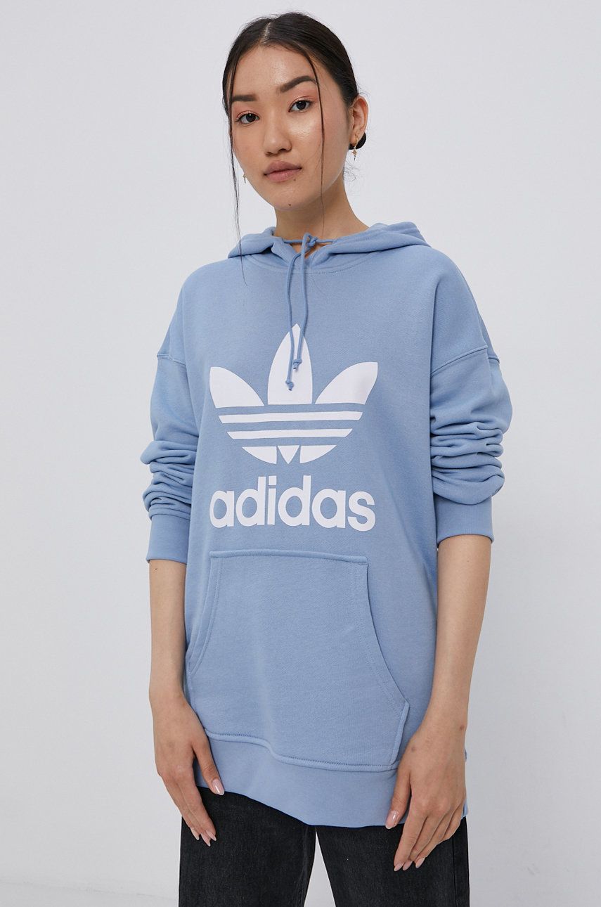 Adidas Originals Hanorac de bumbac femei cu imprimeu