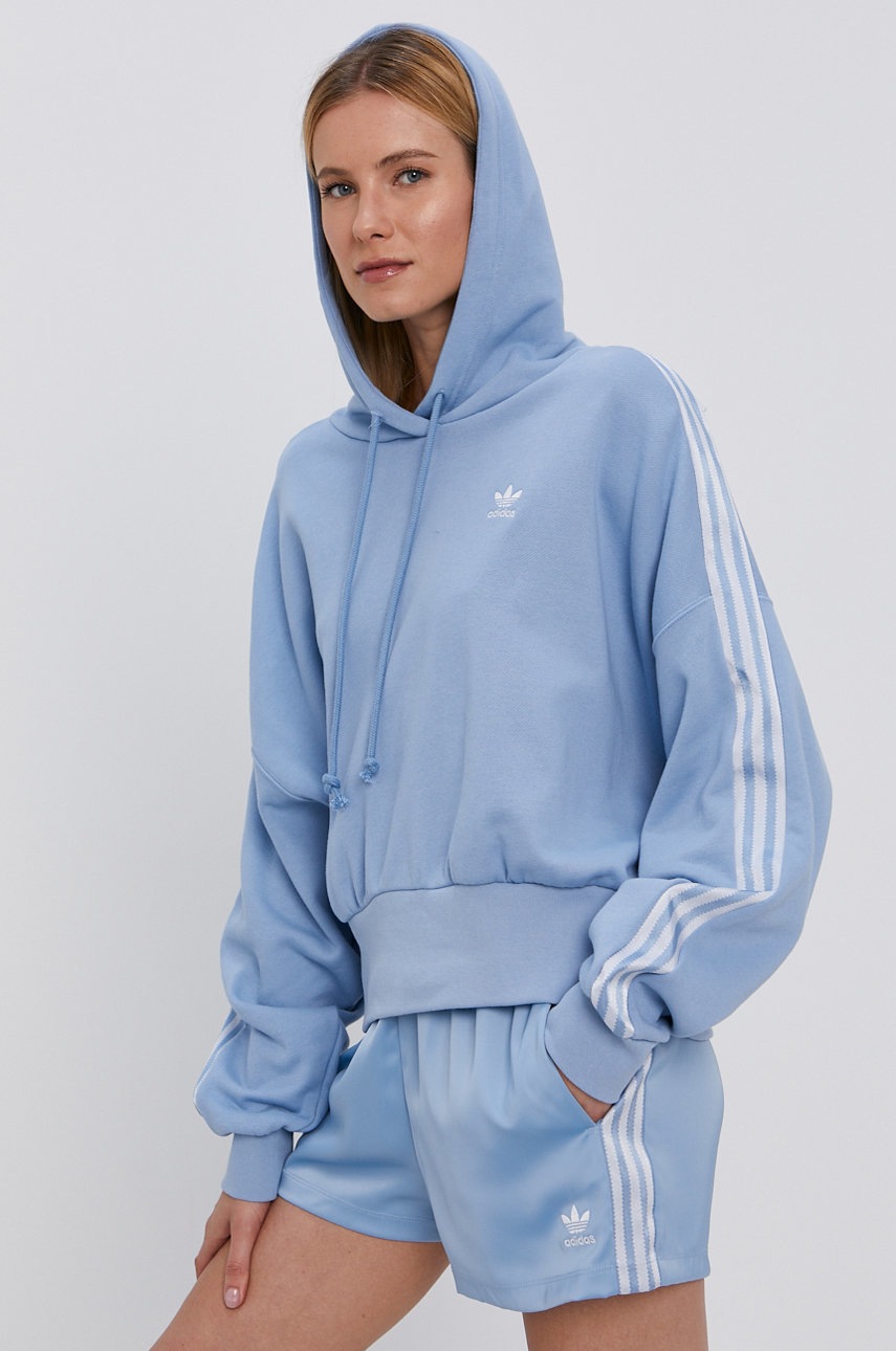 

Бавовняна кофта adidas Originals жіноча гладка