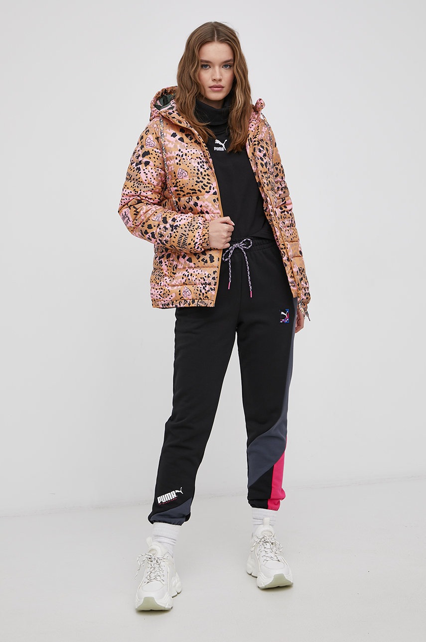 

Кофта Puma 531695 женская цвет чёрный гладкая