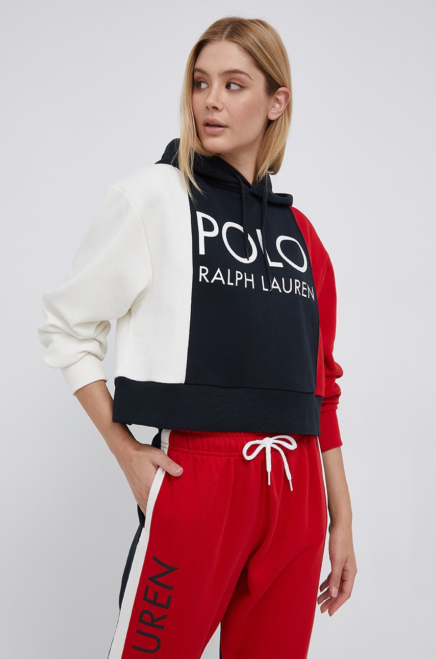 

Суичър Polo Ralph Lauren дамски с принт, Многоцветен