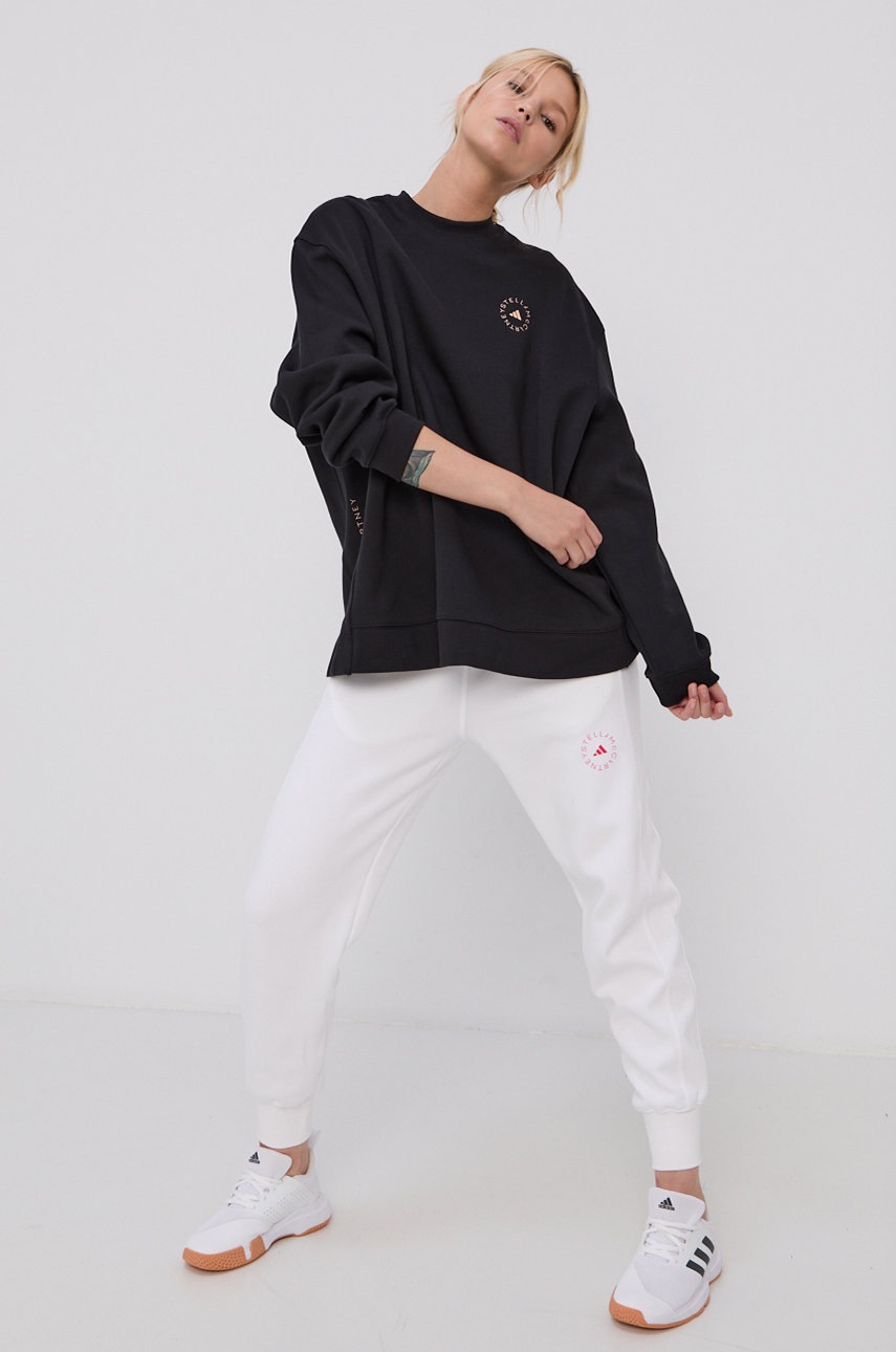 

Кофта adidas by Stella McCartney GU9407 женская цвет чёрный с принтом
