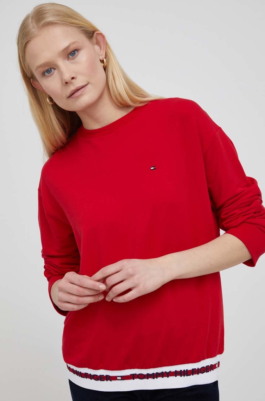 

Суичър Tommy Hilfiger дамска в червено, Червен
