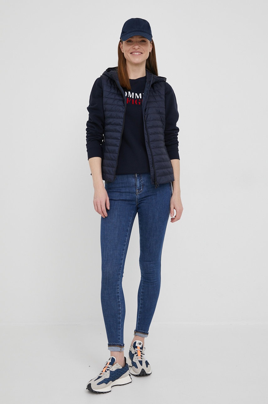 

Кофта Tommy Hilfiger женская цвет синий с принтом