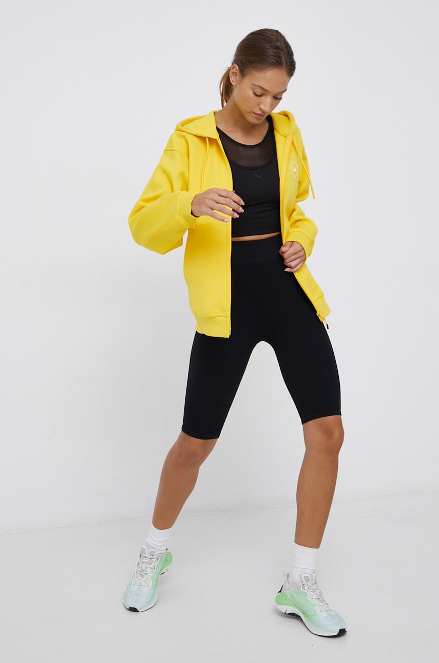 

Кофта adidas by Stella McCartney женская цвет жёлтый гладкая
