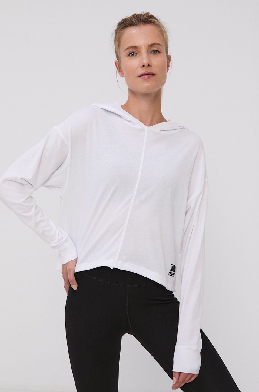 Dkny Bluză femei, culoarea alb, material neted answear.ro