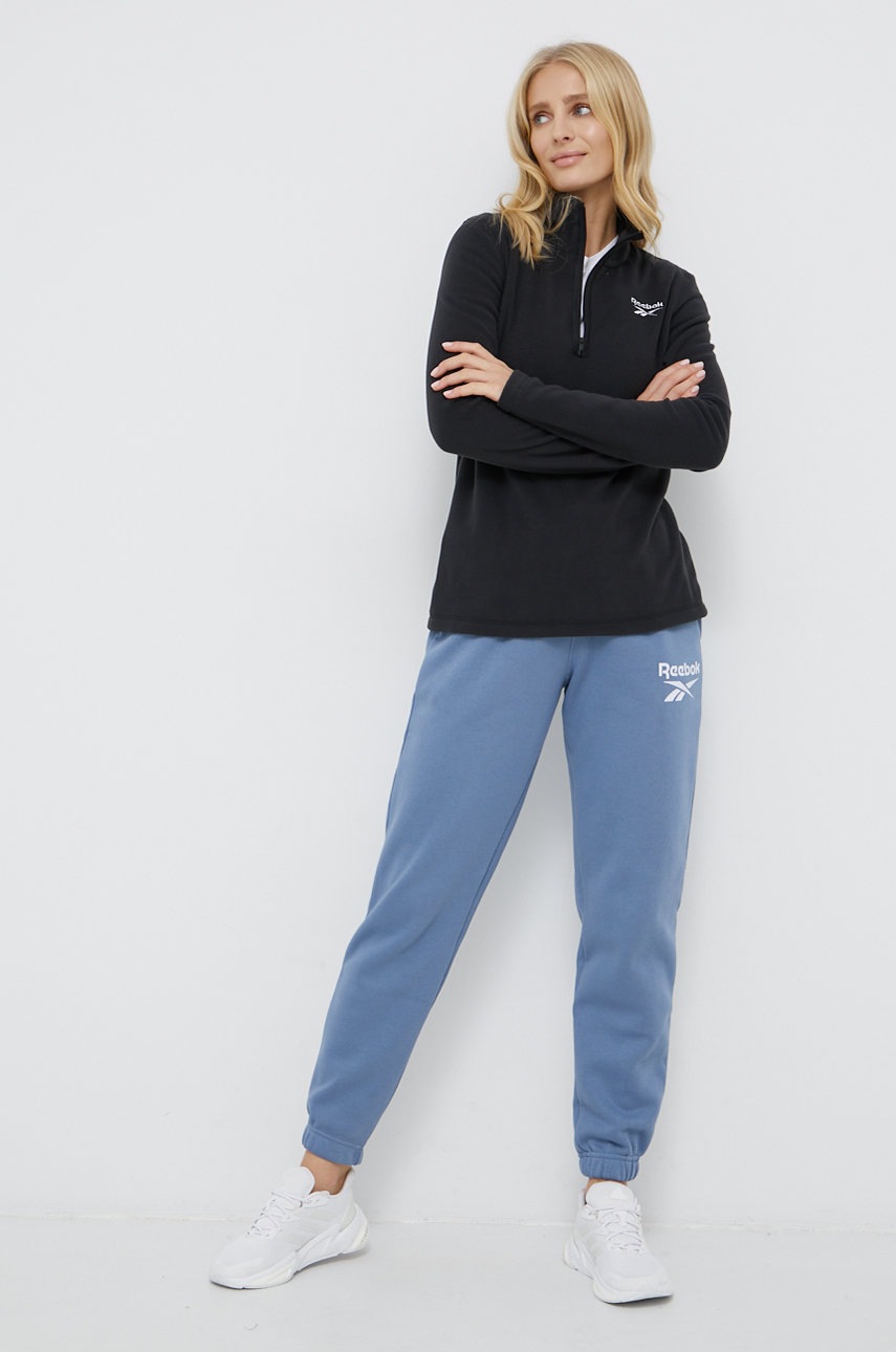 

Кофта Reebok GR8960 женская цвет чёрный гладкая