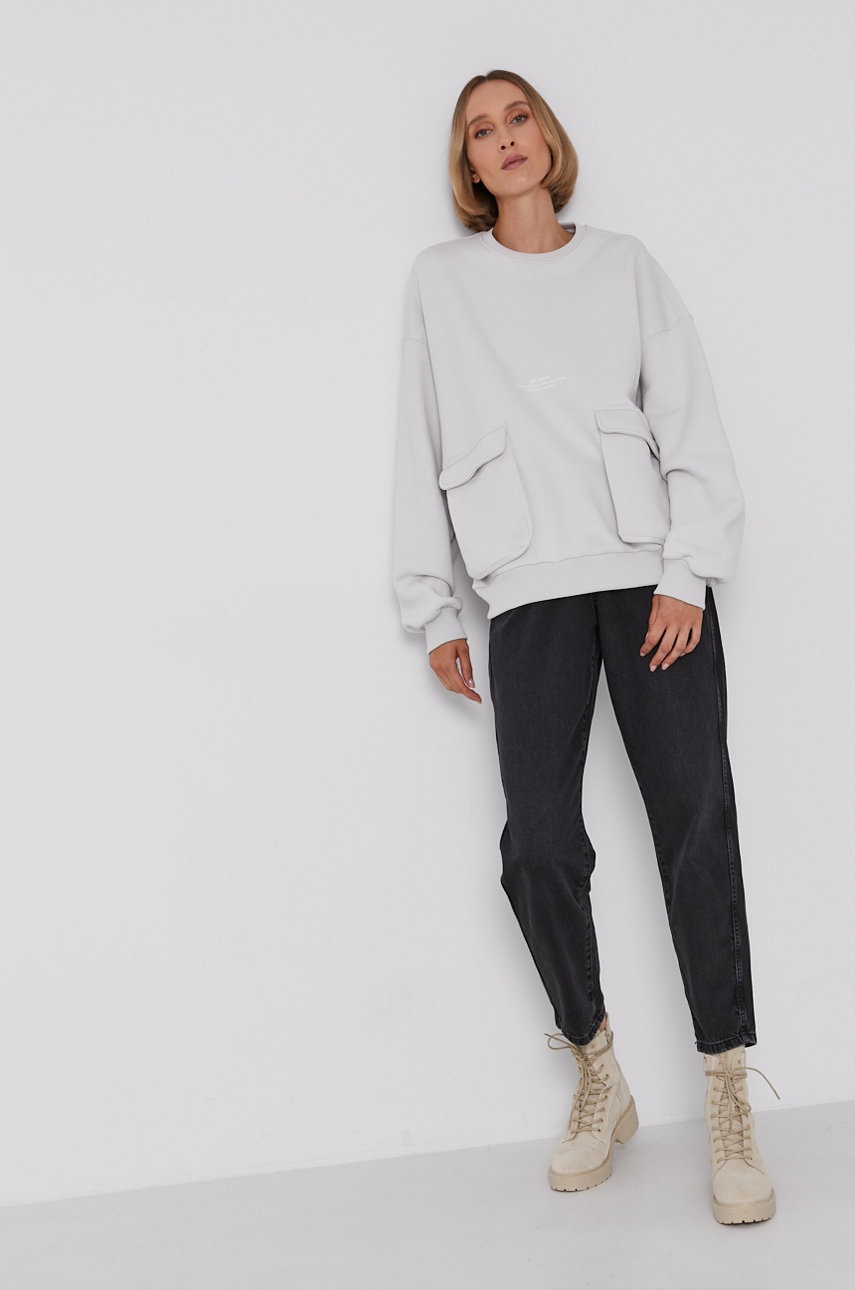 

Кофта Dr. Denim жіноча колір сірий гладка