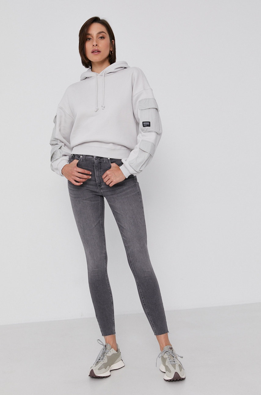 

Кофта Dr. Denim жіноча колір сірий гладка