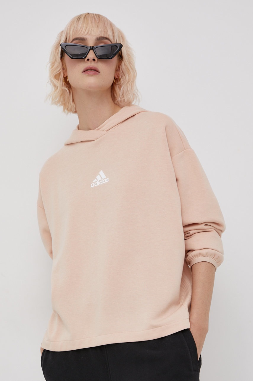 

Кофта adidas жіноча колір прозорий з принтом