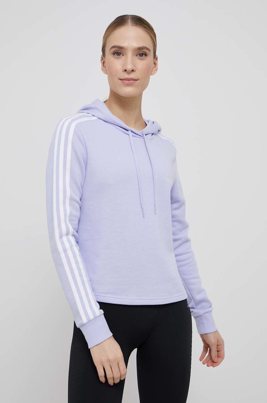 

Кофта adidas женская цвет фиолетовый однотонная