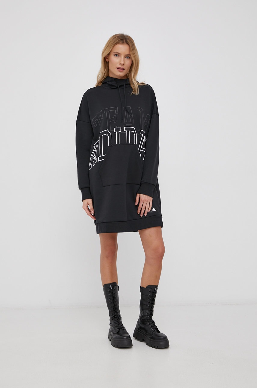 

Платье adidas Performance H24183 цвет чёрный mini oversize