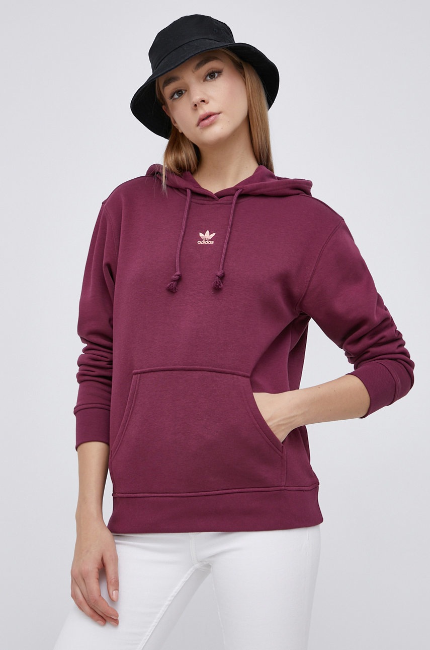 

Кофта adidas Originals H34728 женская цвет фиолетовый с аппликацией