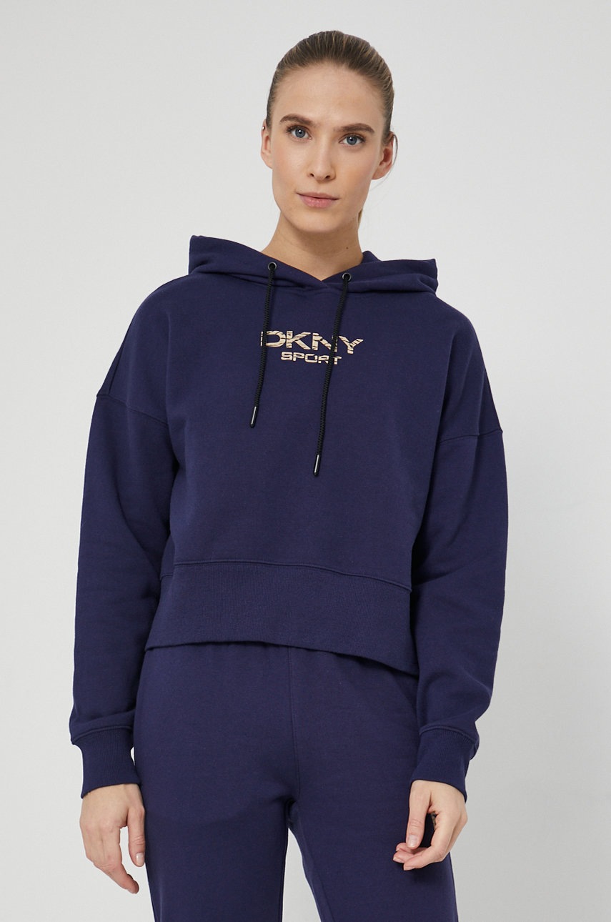 

Кофта Dkny женская цвет синий с принтом