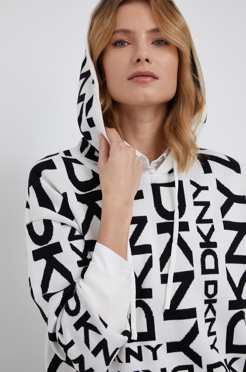 Dkny Sweter damska kolor biały