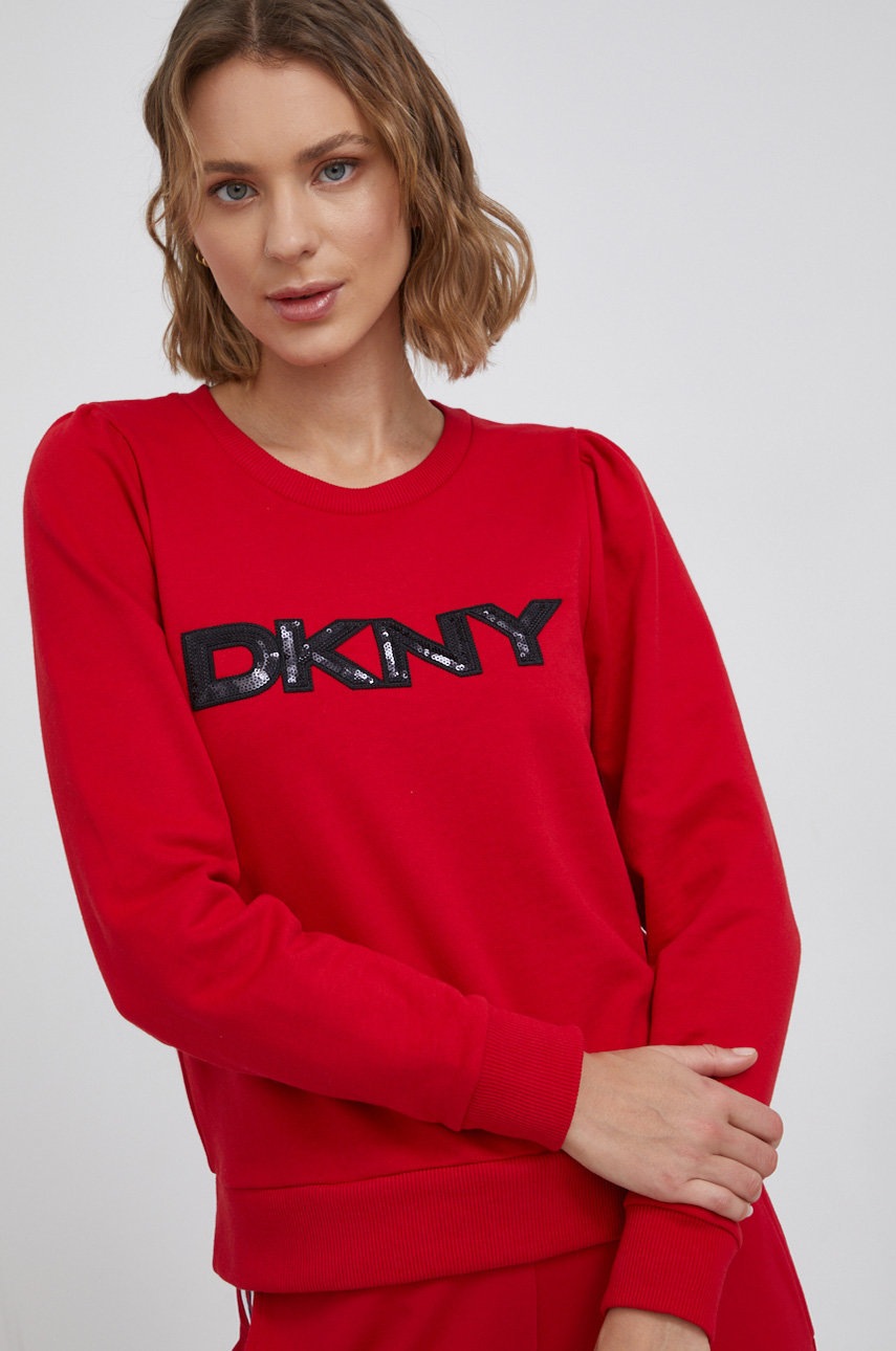 

Dkny - Памучен суичър, Червен