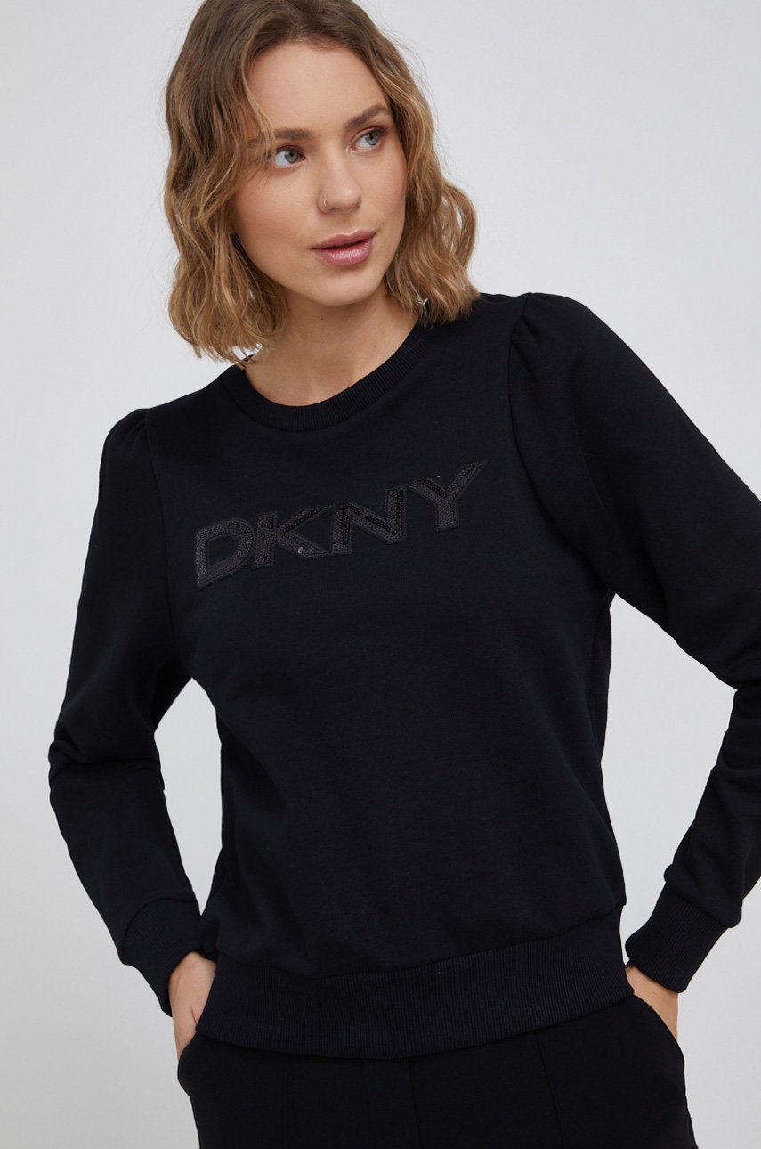 

Dkny - Памучен суичър, Черен