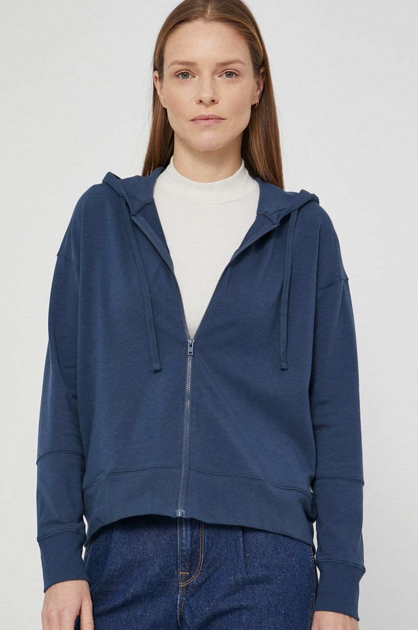 Marc O’Polo Bluză femei, culoarea albastru marin, material neted imagine reduceri black friday 2021 answear.ro