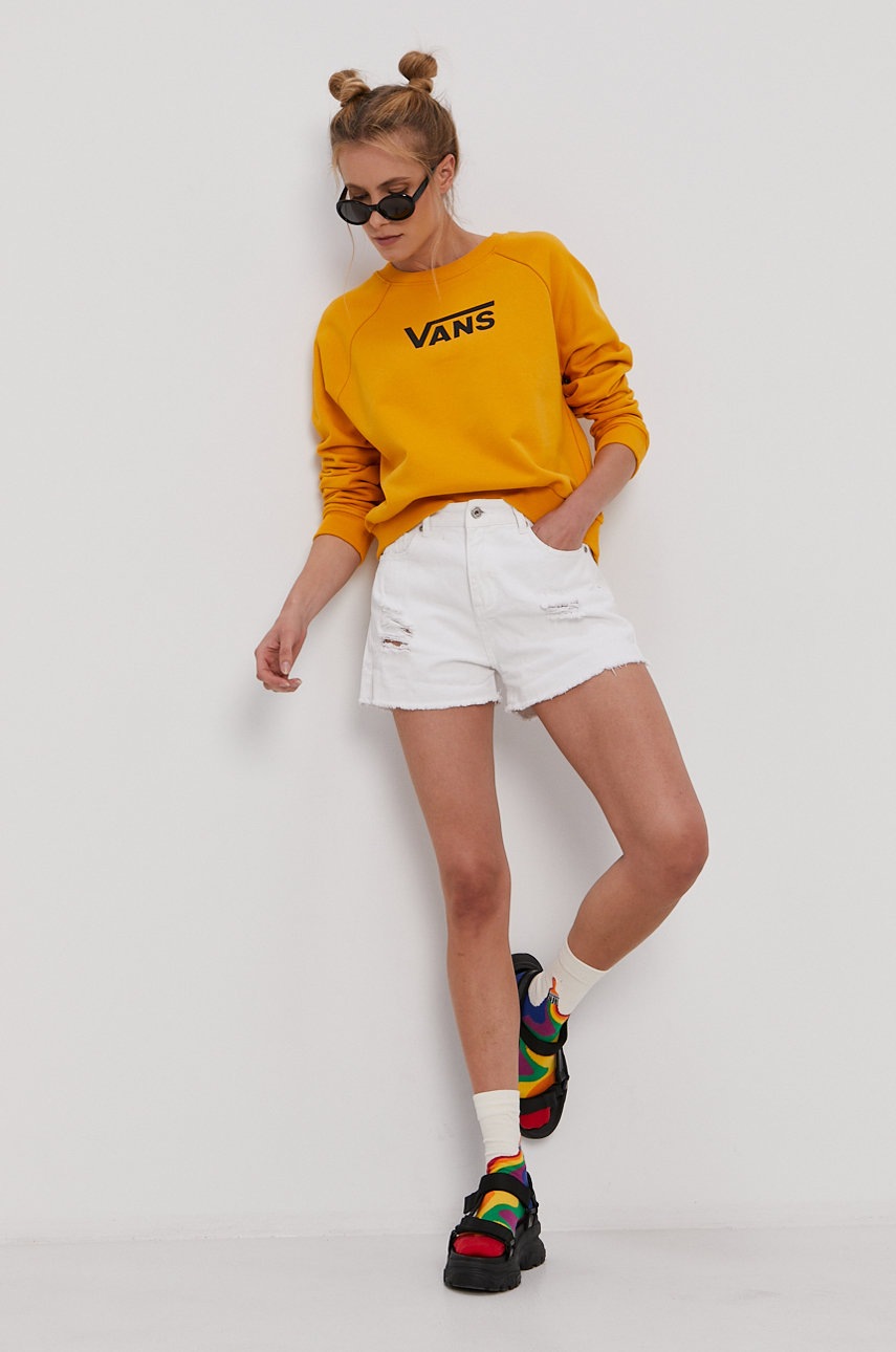 

Кофта Vans женская цвет жёлтый с принтом