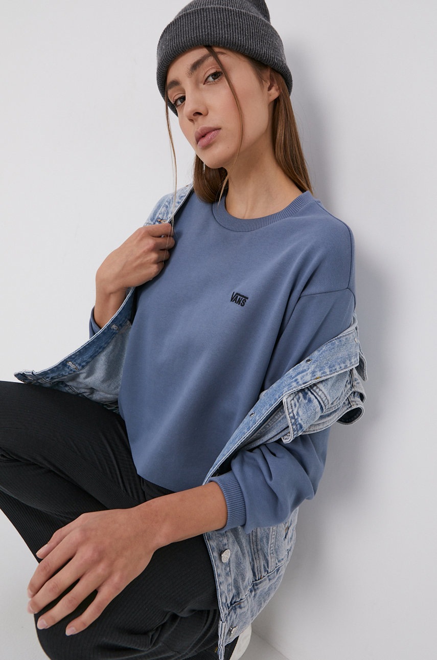 

Vans - Памучен суичър, Тъмносин