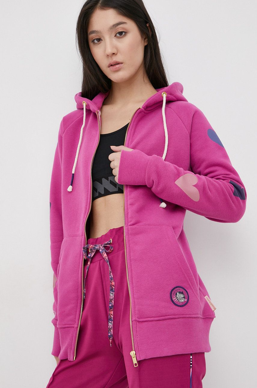 Femi Stories Bluză femei, culoarea violet, modelator imagine reduceri black friday 2021 answear.ro