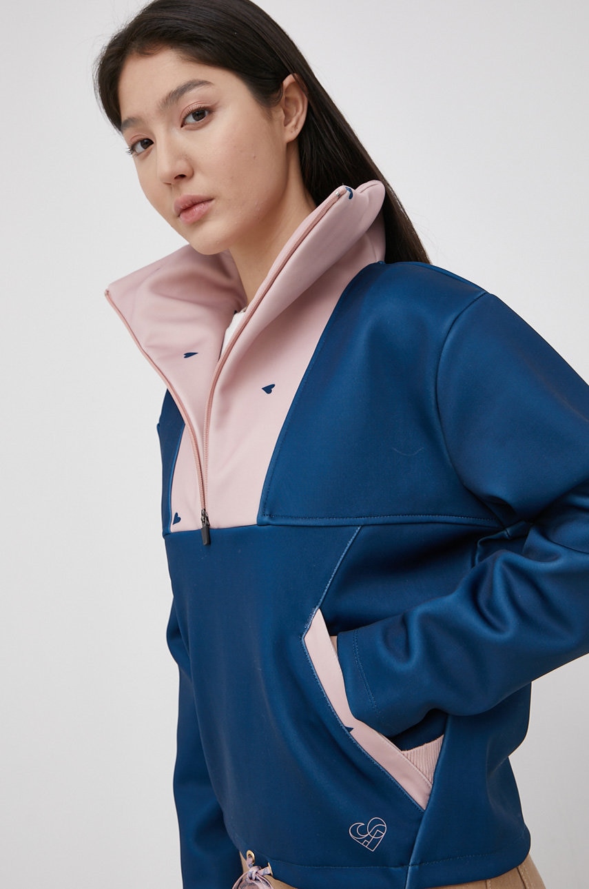 Femi stories bluză femei, culoarea turcoaz, modelator